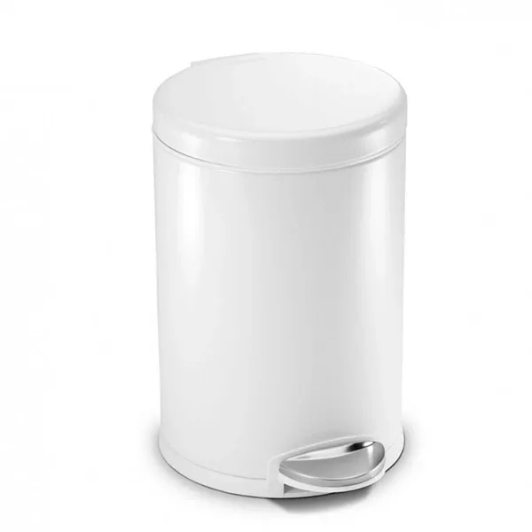 Simplehuman Stainless Steel Trash Bin-4.5 L - White product thumbnail 2