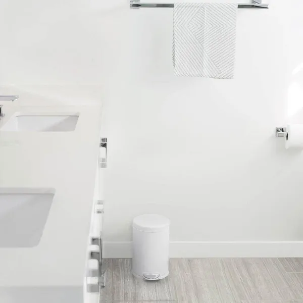 Simplehuman Stainless Steel Trash Bin-4.5 L - White product thumbnail 4