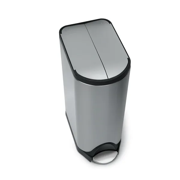 Simplehuman Stainless Steel Butterfly Trash Bin-30 L - Brushed product thumbnail 4
