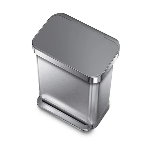 Simplehuman Stainless Steel Trash Bin-55 L - Brushed product thumbnail 2
