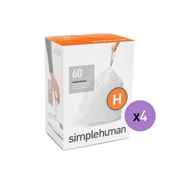 Simplehuman Custom Fit Liners-30-35 L (Code H) - White product thumbnail 4
