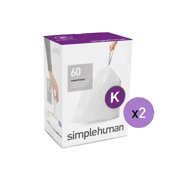 Simplehuman Custom Fit Liners-45 L (Code M) - White product thumbnail 4