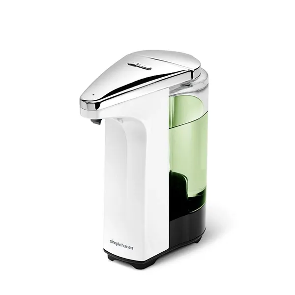 Simplehuman Plastic & Stainless Steel Liquid Soap Sensor Pump-236 ml - White product thumbnail 2