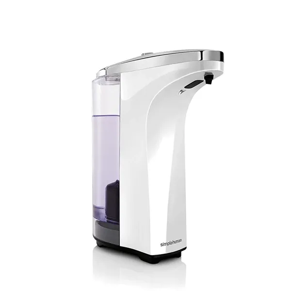 Simplehuman Plastic & Stainless Steel Liquid Soap Sensor Pump-236 ml - White product thumbnail 4