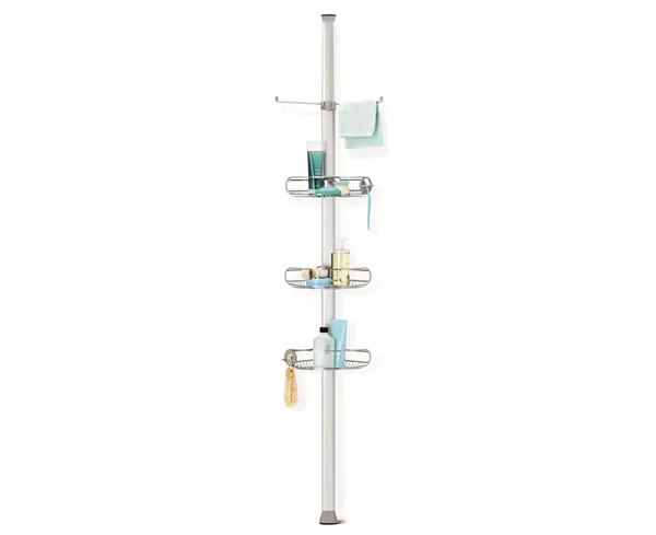 Simplehuman Stainless Steel & Anodized Aluminum Tension Shower Caddy - Silver product thumbnail 2