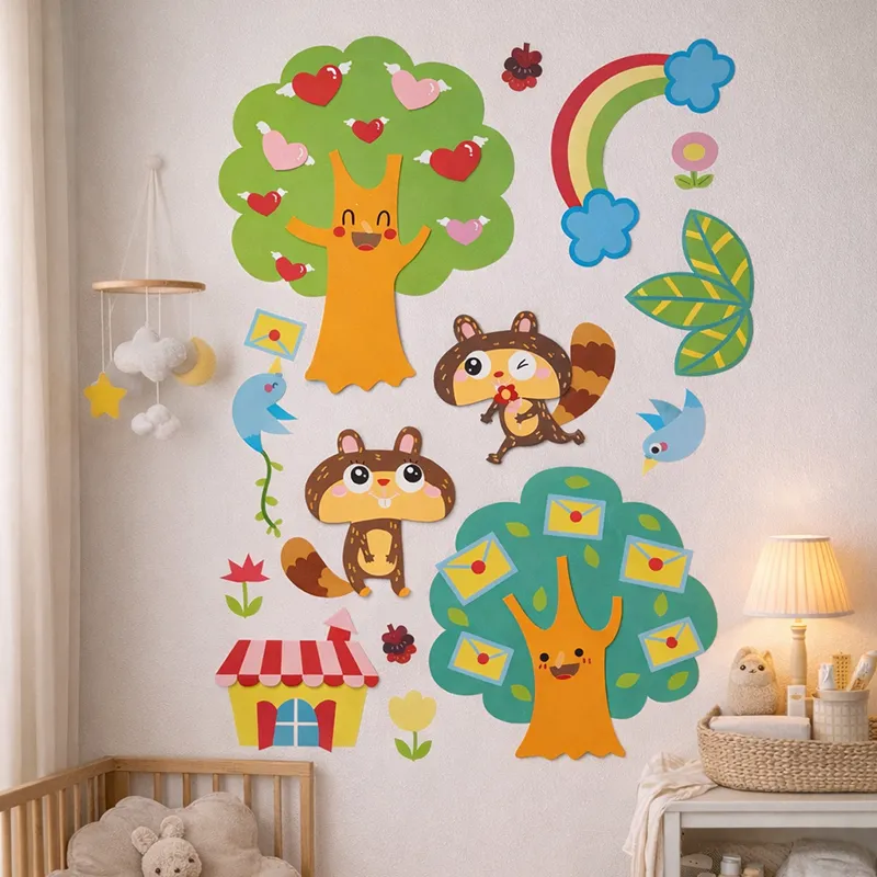 Nova Home Decorative EVA Wall Stickers for Kids' Rooms - Forest Friends product thumbnail 2