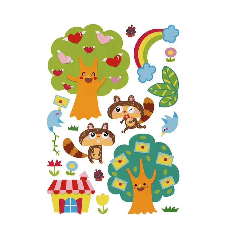 Nova Home Decorative EVA Wall Stickers for Kids' Rooms - Forest Friends product thumbnail 4