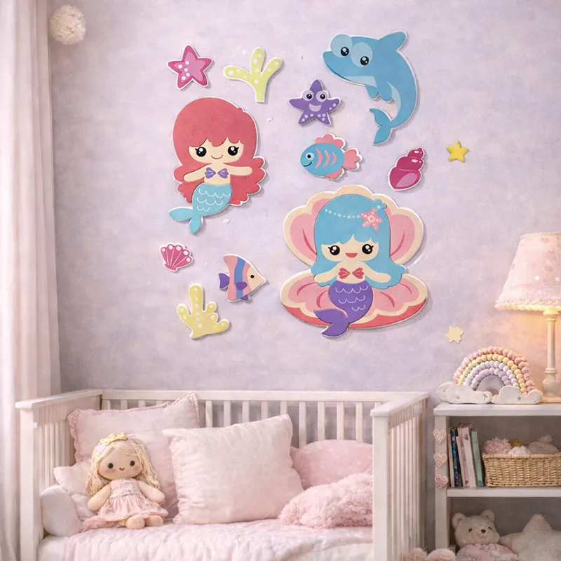Nova Home Decorative EVA Wall Stickers for Kids' Rooms - Mermaid Dreams product thumbnail 2