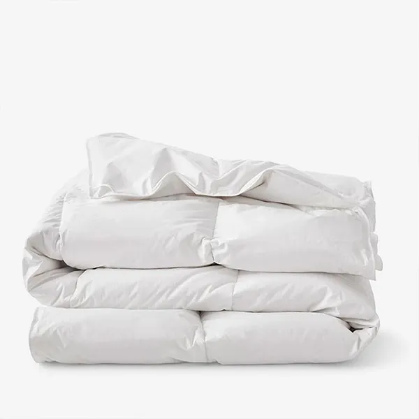 Nova Home Luxury Goose Down Comforter - 100% Cotton Cover, 300 Thread Count - Queen - White product thumbnail 2