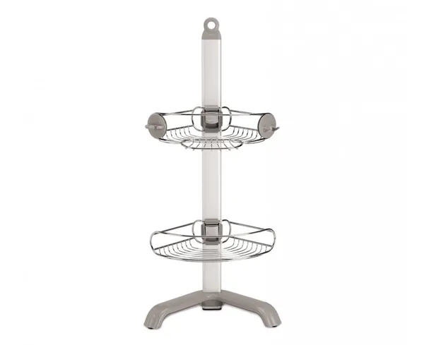 Simplehuman Stainless Steel & Anodized Aluminum Corner Shower Caddy - Silver product thumbnail 2