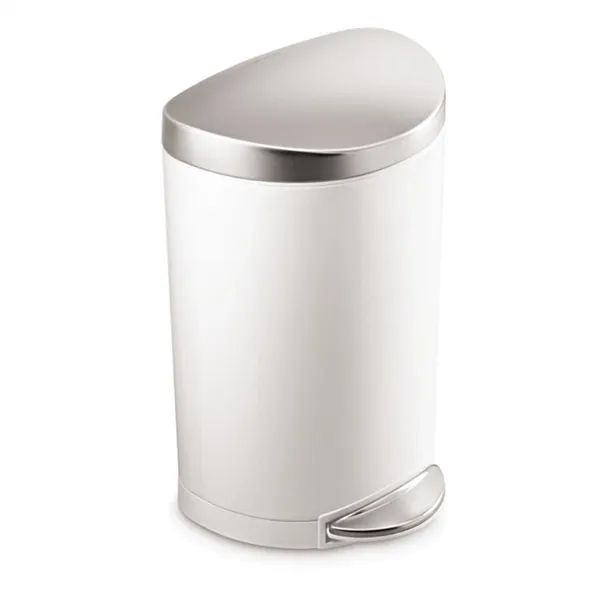 Simplehuman Stainless Steel Trash Bin-10 L - White product thumbnail 2