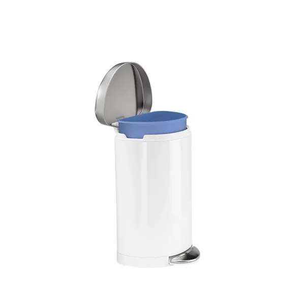 Simplehuman Stainless Steel Trash Bin-10 L - White product thumbnail 3