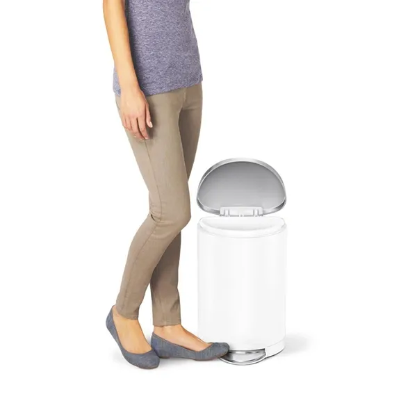 Simplehuman Stainless Steel Trash Bin-10 L - White product thumbnail 4