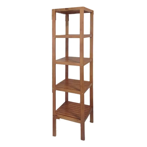 Nova Home Fend Rack Unit, Bamboo, 5 Shelves - Brown product thumbnail 4