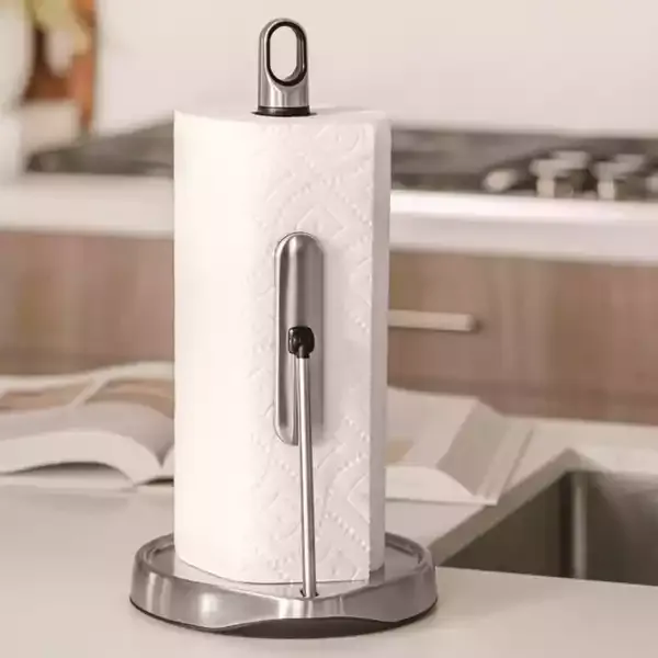 Simplehuman Stainless Steel Tension Arm Kitchen Roll Holder - Silver product thumbnail 2