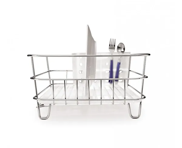 Simplehuman Stainless Steel Wire Framedish Rack, Frosted - Silver product thumbnail 3
