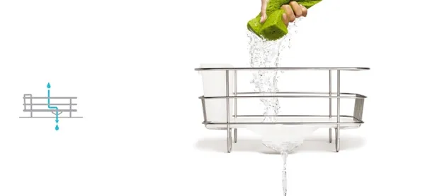 Simplehuman Stainless Steel Wire Framedish Rack, Frosted - Silver product thumbnail 4