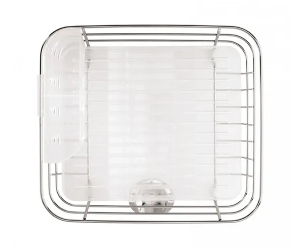 Simplehuman Stainless Steel Wire Framedish Rack, Frosted - Silver product thumbnail 5