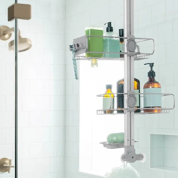 Simplehuman Stainless Steel & Anodized Aluminum Shower Caddy - Silver product thumbnail 5