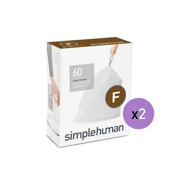 Simplehuman Custom Fit Liners-25-30 L (Code F) - White product thumbnail 4