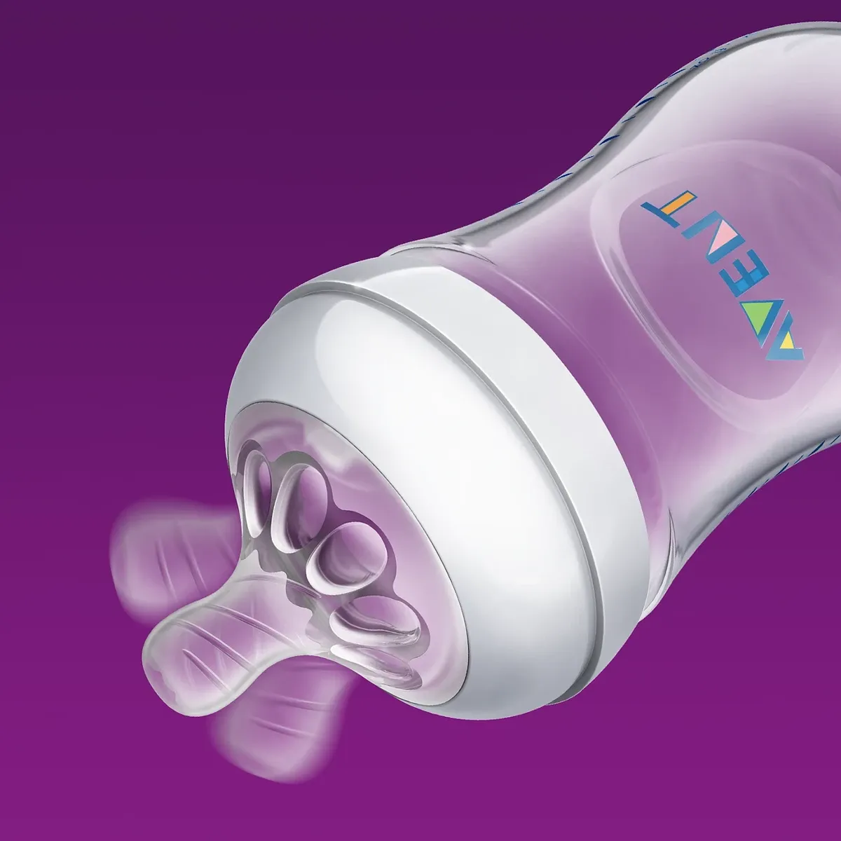 Philips Avent Baby Bottle Natural Response - 260 ml - Blue product thumbnail 4