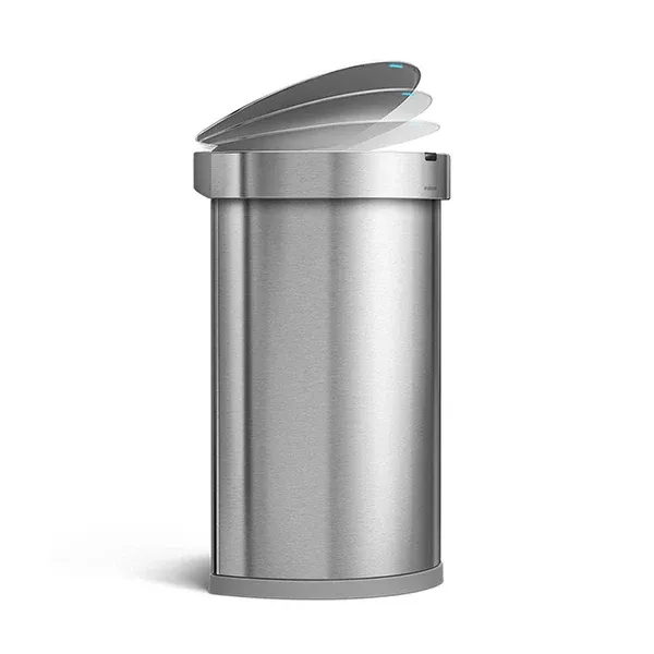 Simplehuman Sensor Trash Bin Semi Round - Stainless Steel - 45 Liter - Brushed product thumbnail 3