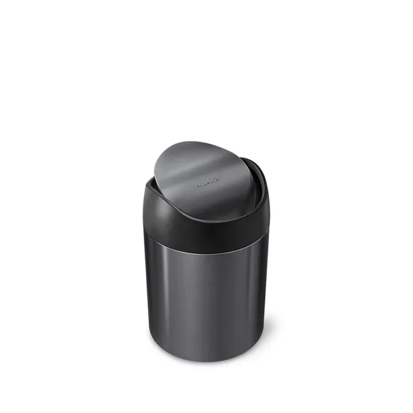 Simplehuman Stainless Steel Trash Bin-1.5 L - Black product thumbnail 2