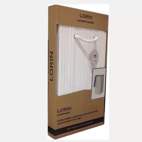 Nova Home Lorin Foldable Round Laundry Basket - Beige product thumbnail 6