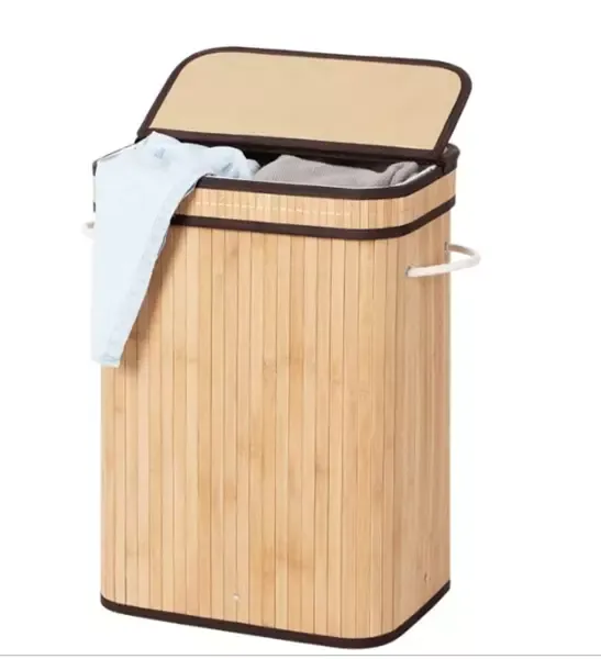 Nova Home Lorin Foldable Rectangular Laundry Basket - Beige product thumbnail 2