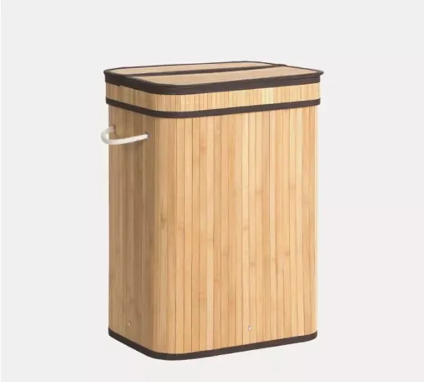 Nova Home Lorin Foldable Rectangular Laundry Basket - Beige product thumbnail 3