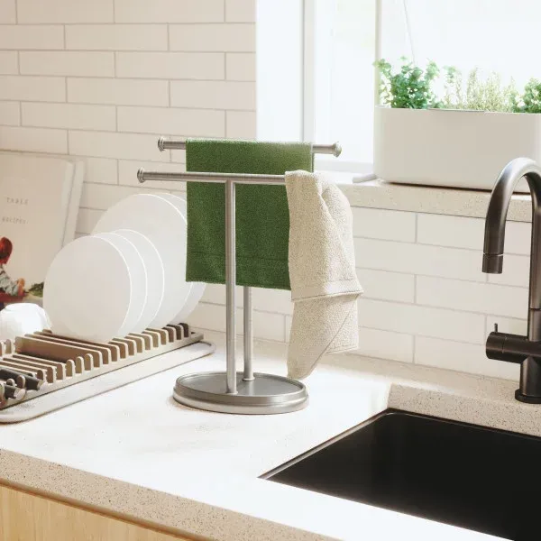 Umbra "Palm" Towel Holder - Metal - Nickel product thumbnail 3