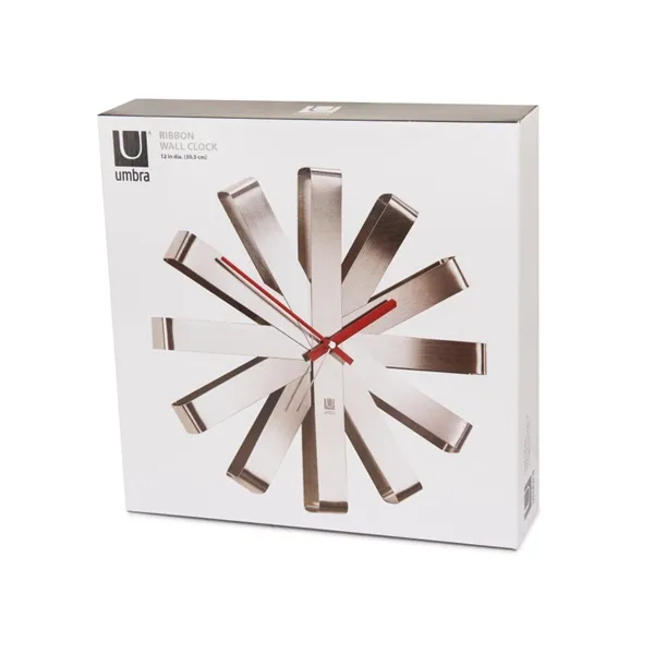 Umbra Ribbon Wall Clock - Steel product thumbnail 4