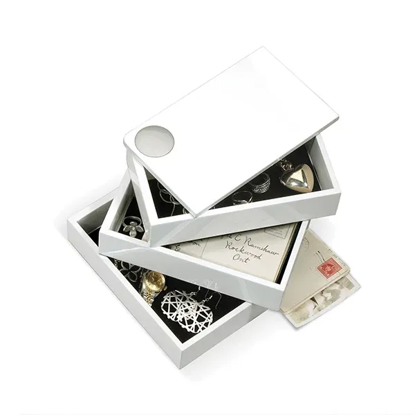 Umbra Spindle Jewelry Box - White product thumbnail 3