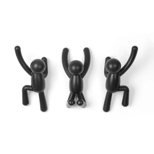 Umbra Buddy 3 Piece Hooks - Black product thumbnail 2