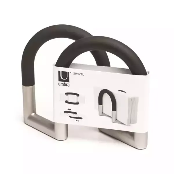 Umbra Swivel Napkin Holder, Zinc - Black product thumbnail 3