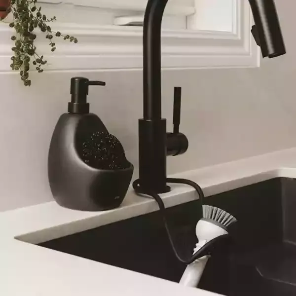Umbra Joey Soap Dispenser With Sponge Caddy - Black product thumbnail 4
