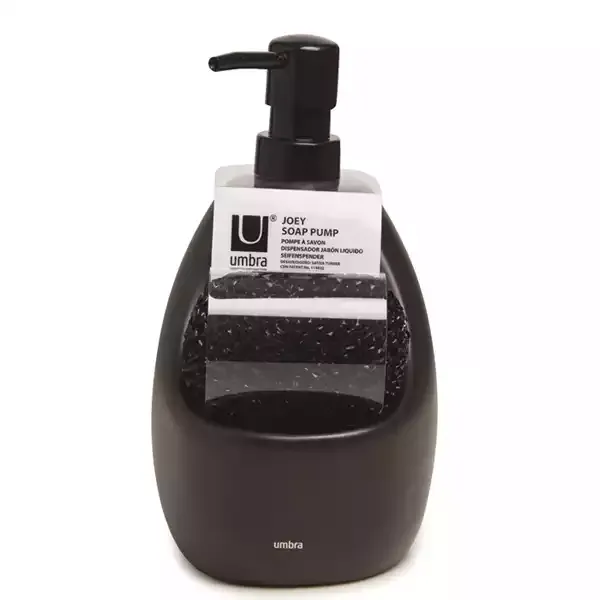 Umbra Joey Soap Dispenser With Sponge Caddy - Black product thumbnail 2