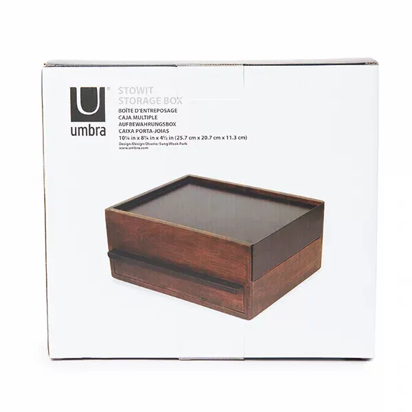 Umbra "Stowit" Jewelry Box - Black & Walnut product thumbnail 7