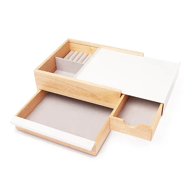 Umbra "Stowit" Jewelry Box - White & Natural product thumbnail 4