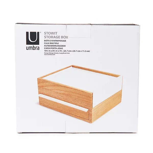 Umbra "Stowit" Jewelry Box - White & Natural product thumbnail 9
