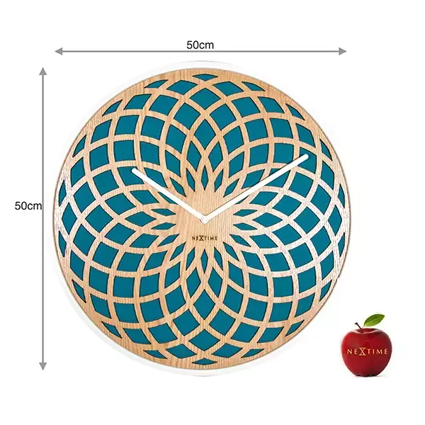 NeXtime Sun Wall Clock , Large - Turquoise product thumbnail 3