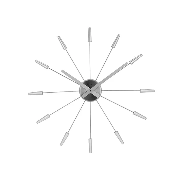 Nextime "Plug Inn" Wall Clock - Silver product thumbnail 7