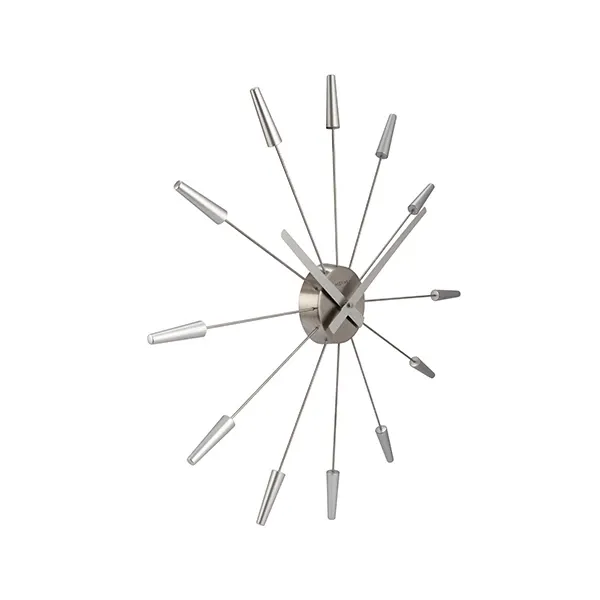 Nextime "Plug Inn" Wall Clock - Silver product thumbnail 6