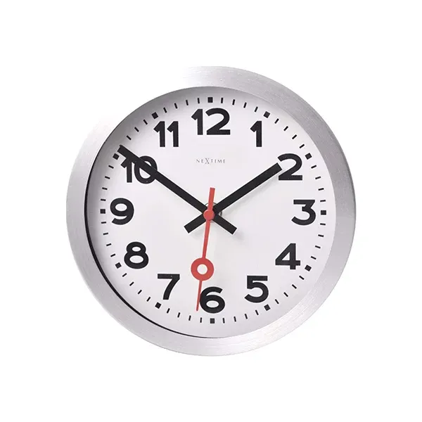 Nextime "Station" Wall & Table Clock - 19 cm - White product thumbnail 4