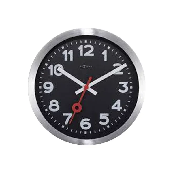 Nextime "Station" Wall & Table Clock - 19 cm - Black product thumbnail 4