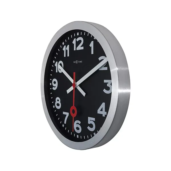Nextime "Station" Wall & Table Clock - 19 cm - Black product thumbnail 2