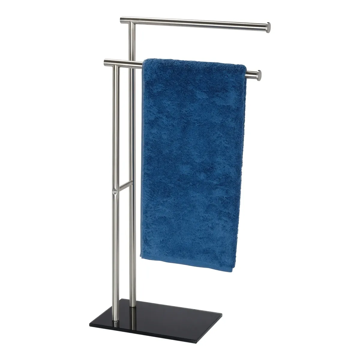 Wenko Lima Towel Holder - Chrome & Black product thumbnail 3