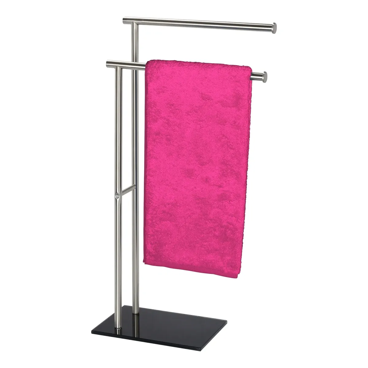 Wenko Lima Towel Holder - Chrome & Black product thumbnail 4