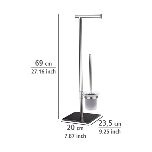 Wenko Lima Free-standing Rustproof Toilet Set product thumbnail 2