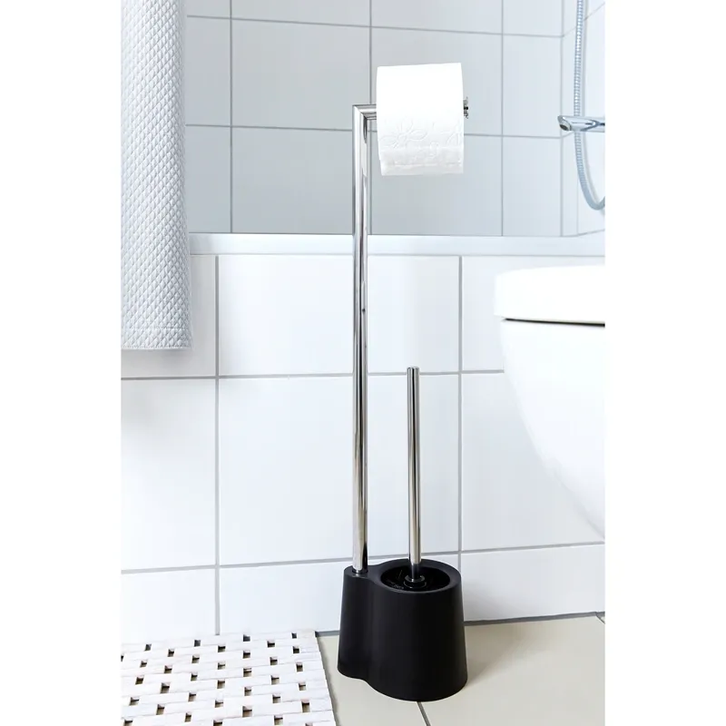 Wenko Avola Free-standing Rustproof Toilet Set - Black product thumbnail 3